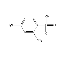 2,4-二氨基苯磺酸分子式结构图