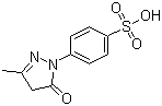 1-(4-磺酸苯基)-3-甲基-5-吡唑酮分子式结构图