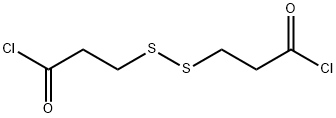 3-(2-CHLOROCARBONYL-ETHYLDISULFANYL)-PROPIONYL CHLORIDE分子式结构图