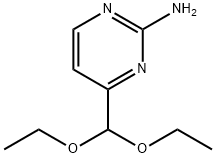 4-(diethoxyMethyl)pyriMidin-2-aMine分子式结构图