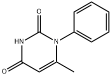 1-Phenyl-6-methyl-1,2,3,4-tetrahydropyrimidine-2,4-dione分子式结构图