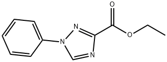 1-苯基-1,2,4-1H-三氮唑-3-甲酸乙酯分子式结构图