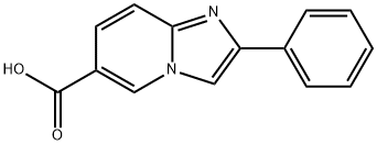 2-苯基-6-咪唑并[2,1-F]吡啶羧酸分子式结构图