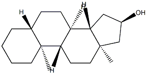 5α-Androstan-16α-ol分子式结构图