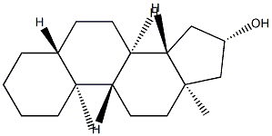 5α-Androstan-16β-ol分子式结构图