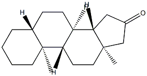 5α-Androstan-16-one分子式结构图