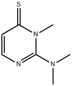 4(3H)-Pyrimidinethione,  2-(dimethylamino)-3-methyl-分子式结构图