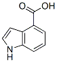 Indole-4-CarboxylicAcid分子式结构图