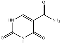 2,4-二羟基-5-嘧啶甲酰胺分子式结构图