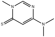 4(3H)-Pyrimidinethione,  6-(dimethylamino)-3-methyl-分子式结构图