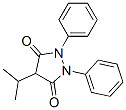 4-Isopropyl-1,2-diphenylpyrazolidine-3,5-dione分子式结构图