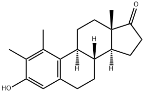 3-Hydroxy-1,2-dimethylestra-1,3,5(10)-trien-17-one分子式结构图