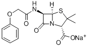 Penicillin V sodium分子式结构图