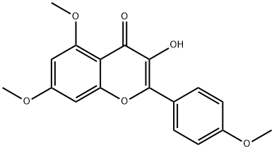 KAEMPFEROL 5,7,4'-TRIMETHYL ETHER分子式结构图