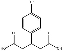 3-(4-BROMOPHENYL)PENTANEDIOIC ACID分子式结构图