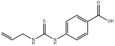 4-(3-烯丙硫基脲基)苯甲酸分子式结构图