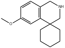 6'-Methoxy-2',3'-dihydro-1'H-spiro[cyclohexane-1,4'-isoquinoline]分子式结构图