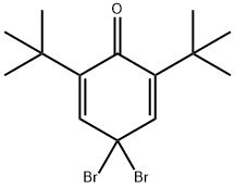 4,4-二溴-2,6-二叔丁基-2,5-CYLO己二烯ONE分子式结构图