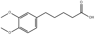 5-(3,4-二甲氧基苯基)戊酸分子式结构图