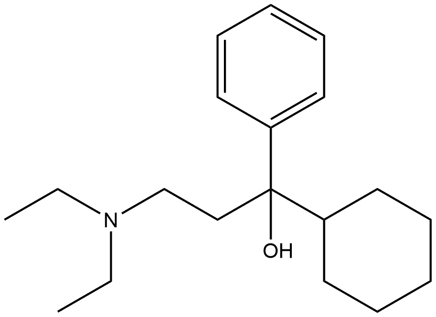 α-[2-(Diethylamino)ethyl]-α-phenylcyclohexanemethanol分子式结构图