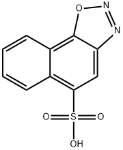 naphth[2,1-d]-1,2,3-oxadiazole-5-sulphonic acid 分子式结构图