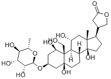 二氢乌本(箭毒)苷分子式结构图