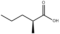 (S)-2-甲基戊酸分子式结构图