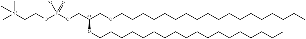 1,2-DI-O-OCTADECYL-SN-GLYCERO-3-PHOSPHOCHOLINE;18:0 DIETHER PC分子式结构图