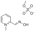 2-[(hydroxyimino)methyl]-1-methylpyridinium methyl sulphate分子式结构图