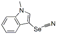 Selenocyanic acid 1-methyl-1H-indol-3-yl ester分子式结构图