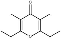 吡喃-4-酮,2,6-二乙基-3,5-二甲基-分子式结构图