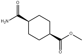 methyl (1s,4s)-4-carbamoylcyclohexane-1-carboxylate分子式结构图