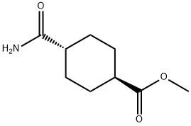 (1R,4R)-4-氨基甲酰基环己甲酸甲酯分子式结构图