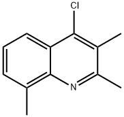 4-CHLORO-2,3,8-TRIMETHYLQUINOLINE分子式结构图