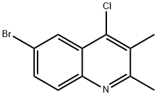 6-溴-4-氯-2,3-二甲基喹啉分子式结构图