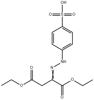 1,4-diethyl 2-[(4-sulphophenyl)hydrazono]succinate分子式结构图