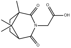 (1,8,8-TRIMETHYL-2,4-DIOXO-3-AZA-BICYCLO[3.2.1]-OCT-3-YL)-ACETIC ACID分子式结构图