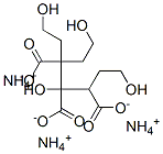 1,4,7-Trihydroxy-3-(2-hydroxyethyl)-3,4,5-heptanetricarboxylic acid triammonium salt分子式结构图