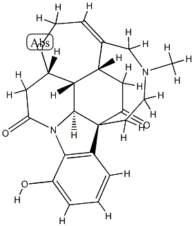 番木鳖次碱分子式结构图