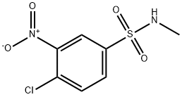 4-氯-N-甲基-3-硝基苯磺酰胺分子式结构图