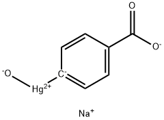 4-(羟基汞)苯甲酸钠分子式结构图