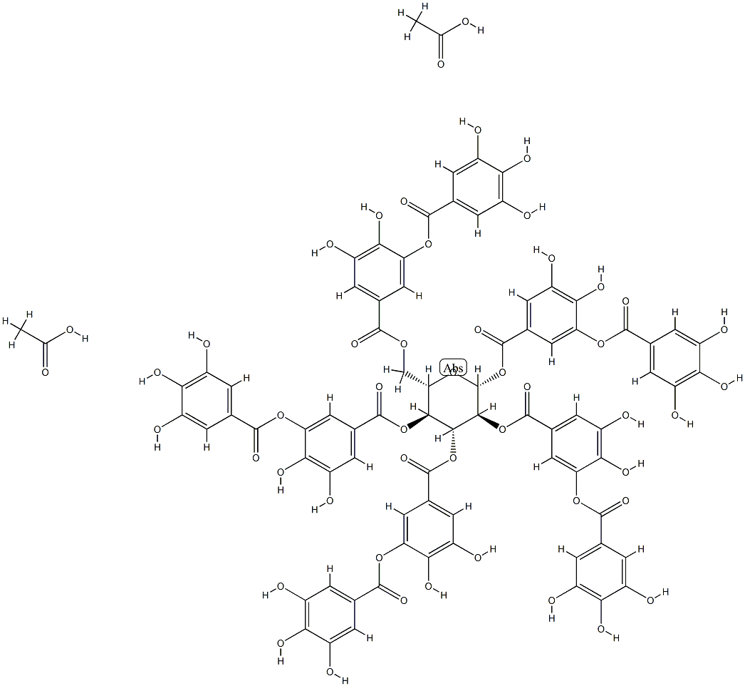 diacetyltannic acid分子式结构图