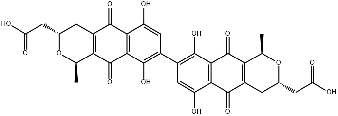 放线紫红素分子式结构图