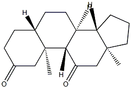 5α-Androstane-2,11-dione分子式结构图