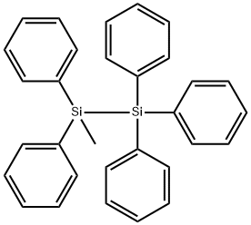 1-METHYL-1,1,2,2,2-PENTAPHENYLDISILANE分子式结构图