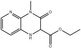 乙基 4-甲基-3-羰基-1,2,3,4-四氢吡啶并[2,3-B]吡嗪-2-羧酸酯分子式结构图