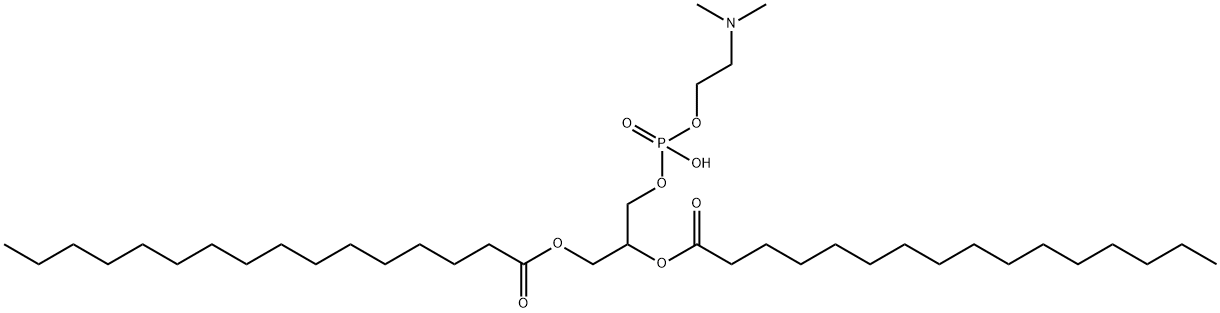 1,2-二十六酰基-RAC-甘油-3-磷酸[二甲氨基乙醇分子式结构图