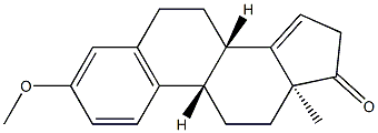 (8α)-3-Methoxyestra-1,3,5(10),14-tetren-17-one分子式结构图