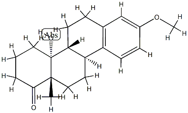 14-Hydroxy-3-methoxy-D-homoestra-1,3,5(10)-trien-17a-one分子式结构图