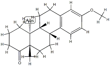 (9β)-14-Hydroxy-3-methoxy-D-homoestra-1,3,5(10)-trien-17a-one分子式结构图